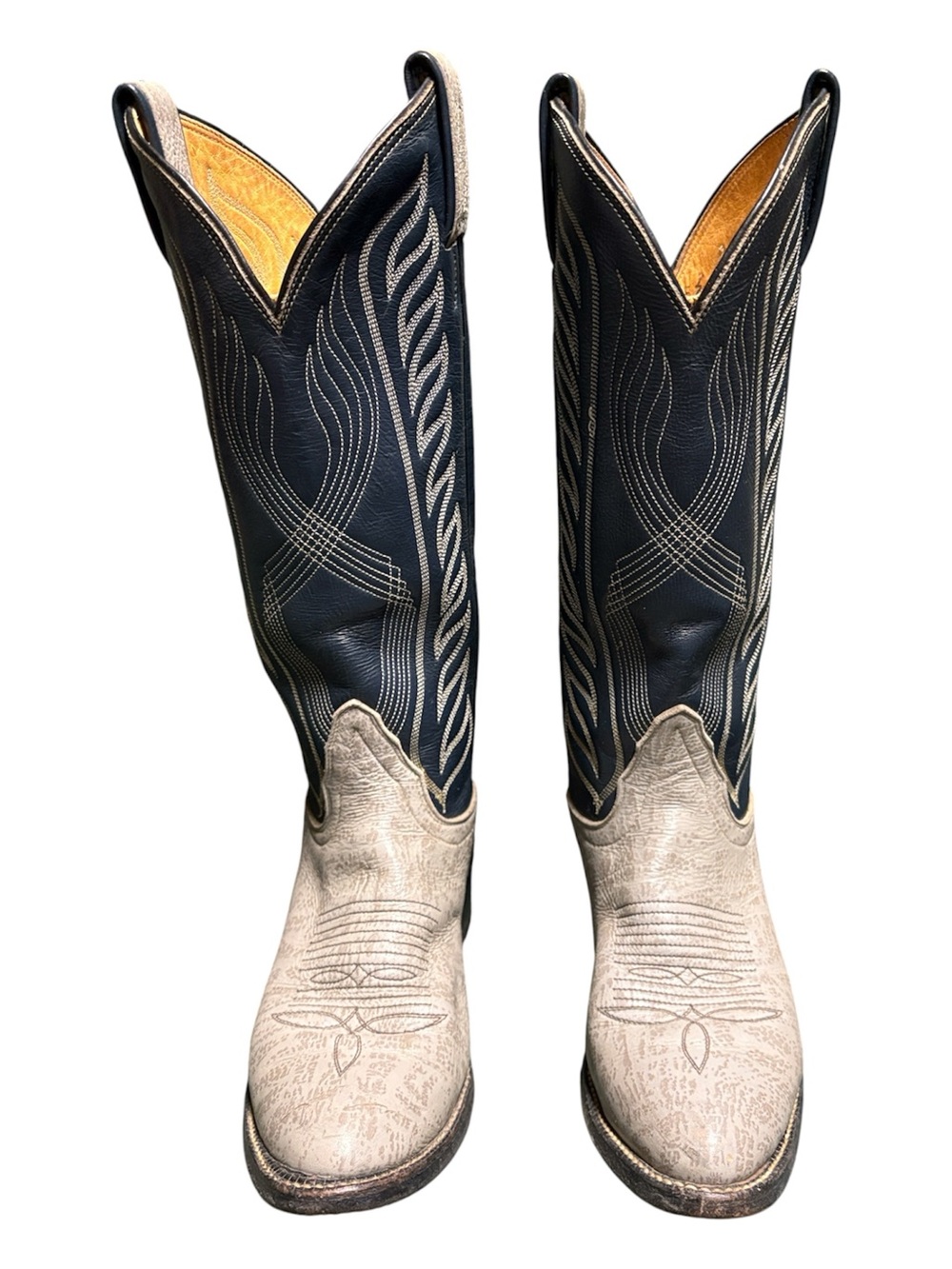 Vintage late 1970’s black label Tony Lama boots size 4 1/2A Excellent Condition